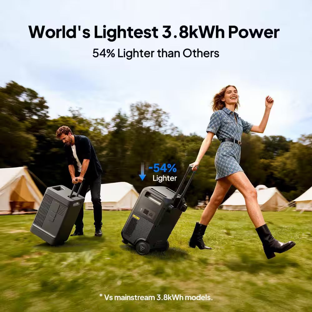 2600W Output 3840Wh Power Station Lifepo4 Battery Push Button Start Generator for Home Backup