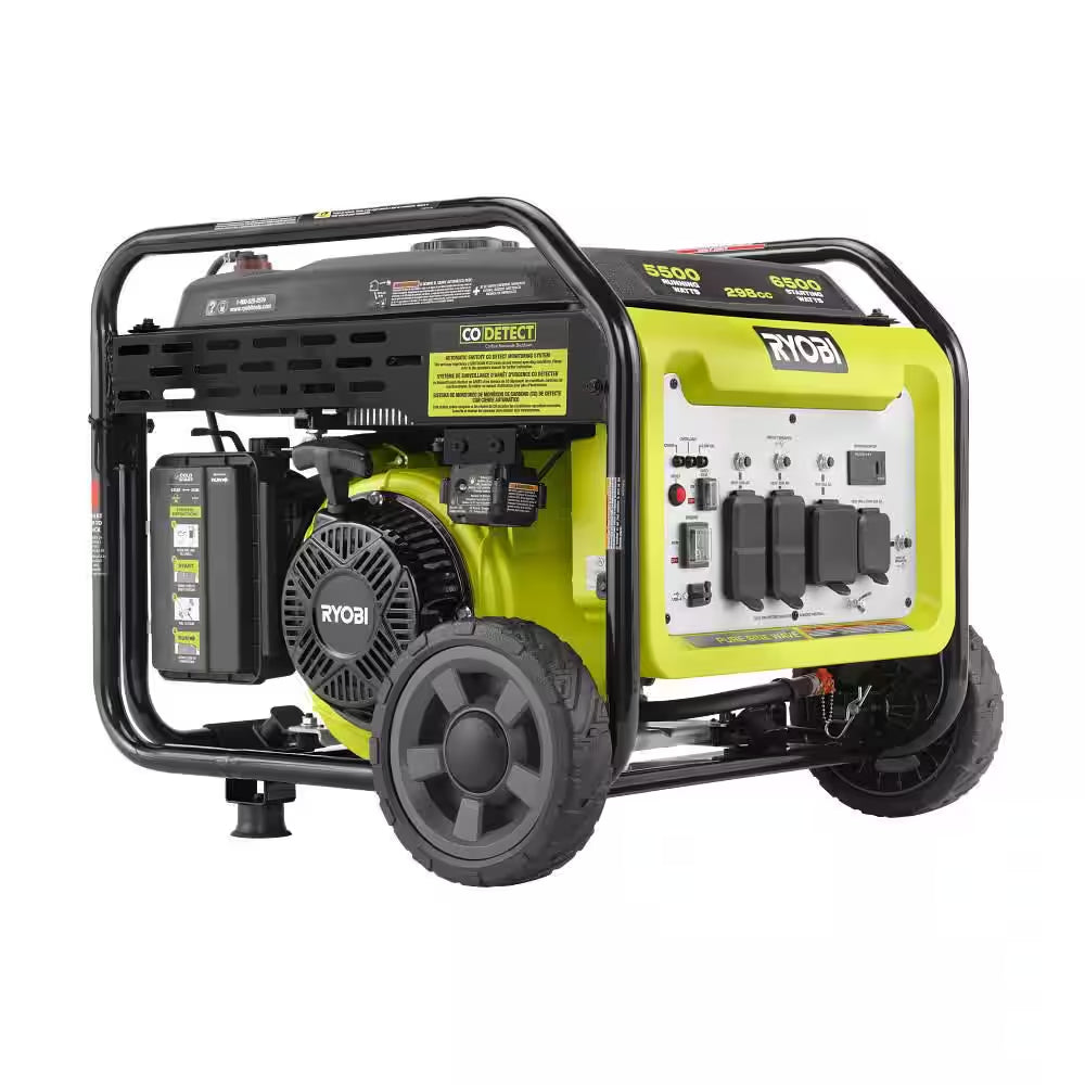 6500-Watt Gasoline Powered Inverter Generator with CO Shutdown & Idle down Technology