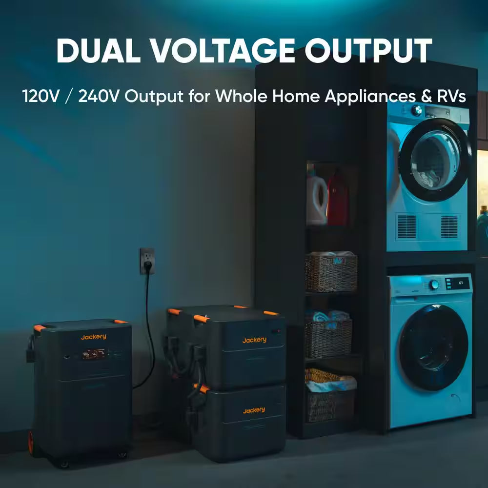 7200-Watt Push Button Battery Generator Rated/14400W Peak Explorer 5000-Plus Start for Whole-Home Backup