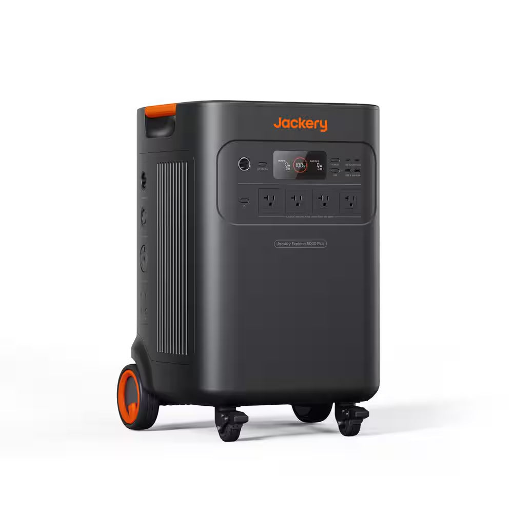 7200-Watt Push Button Battery Generator Rated/14400W Peak Explorer 5000-Plus Start for Whole-Home Backup