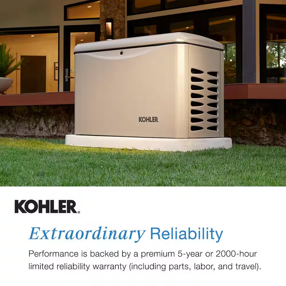 14,000-Watt Air-Cooled Whole House Generator with 200 Amp Transfer Switch