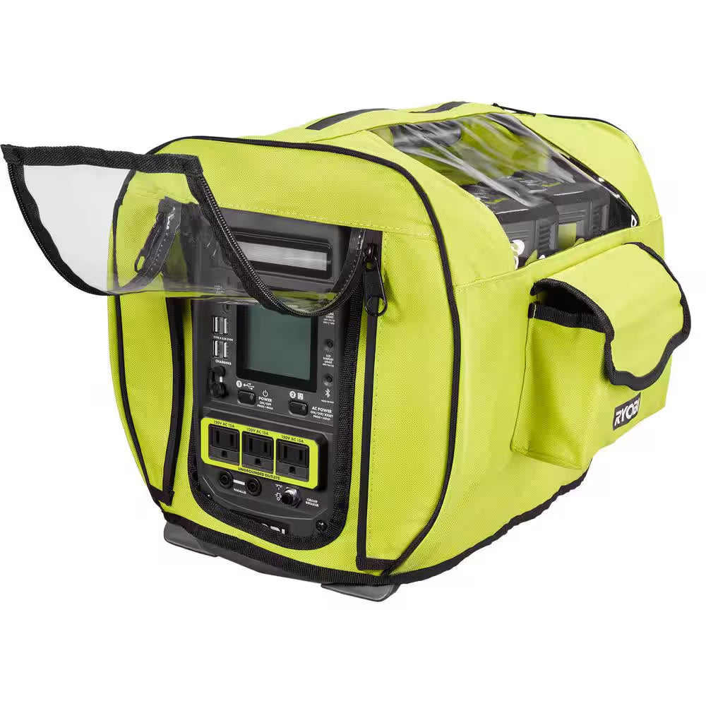 40V 1800-Watt Portable Battery Inverter Power Station and 4-Port Charger with (2) 6.0 Ah Batteries