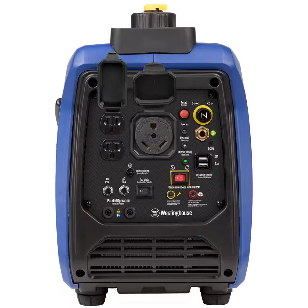 2,550 Watt Dual Fuel Gas and Propane Powered Portable Inverter Generator with Recoil Start