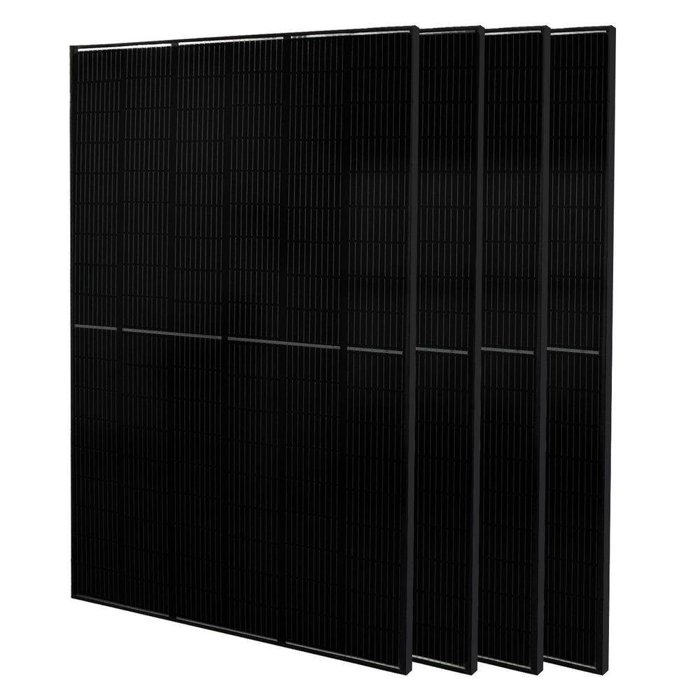 Powerhouse Gold plus 7,200-Watt Electric Switch Solar Generator with (4) 410W Panels and Wheels