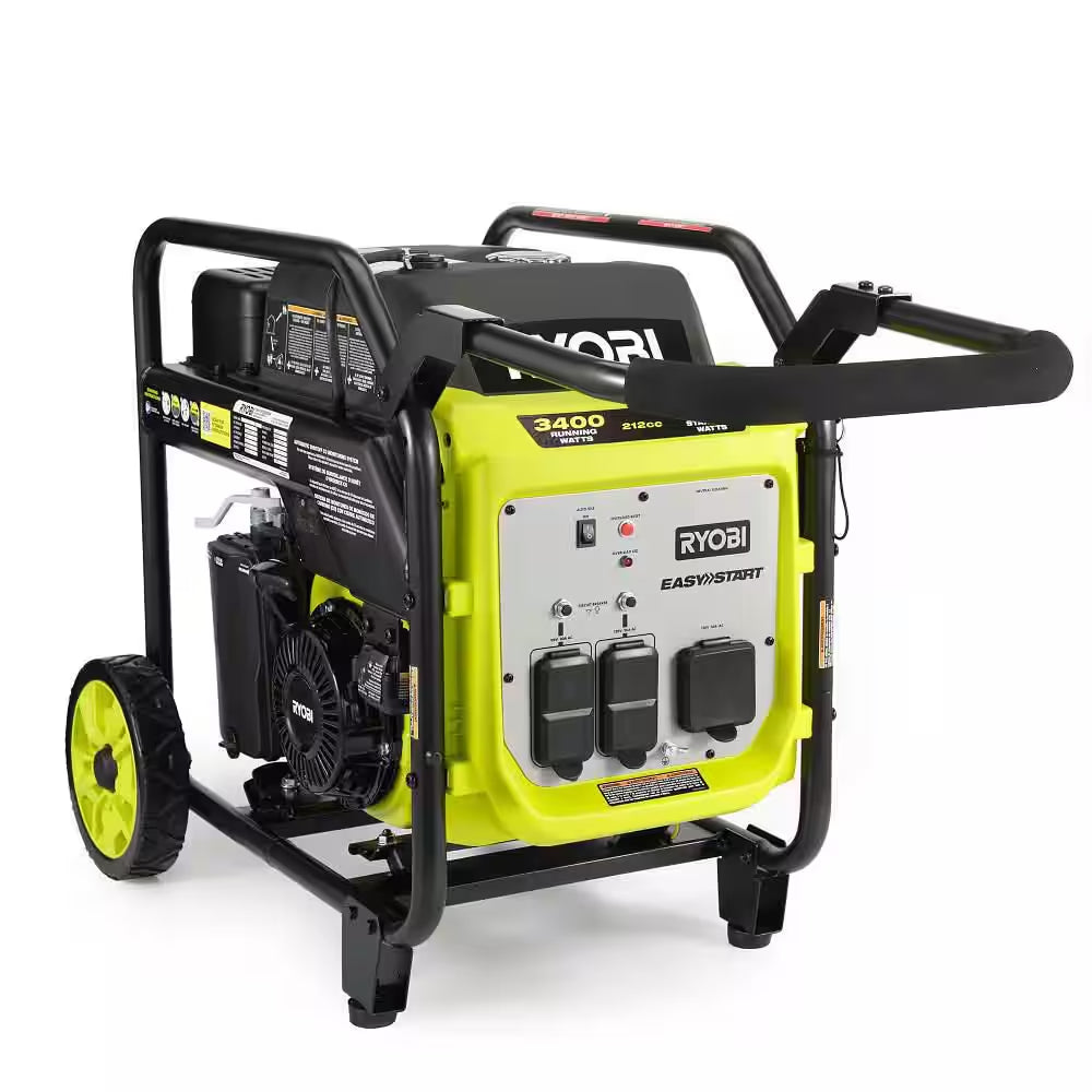 4000-Watt Recoil Start Gasoline Powered Inverter Generator with CO Shutdown