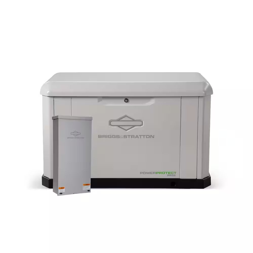 Powerprotect 22,000 Watt Air Cooled Home Standby Generator with 200A Automatic Transfer Switch