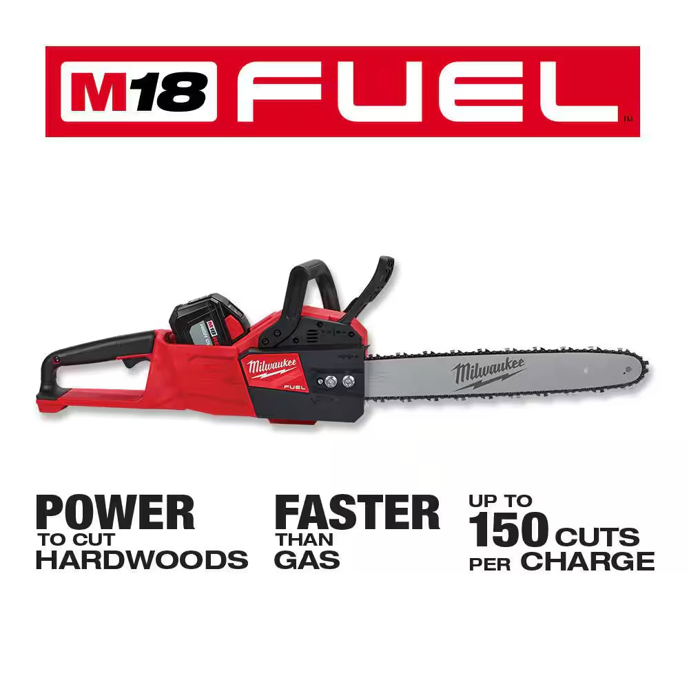 MX FUEL 3600-Watt/1800-Watt Lithium-Ion Push Start Portable Power Station Battery Generator & 16 In. Chainsaw Kit