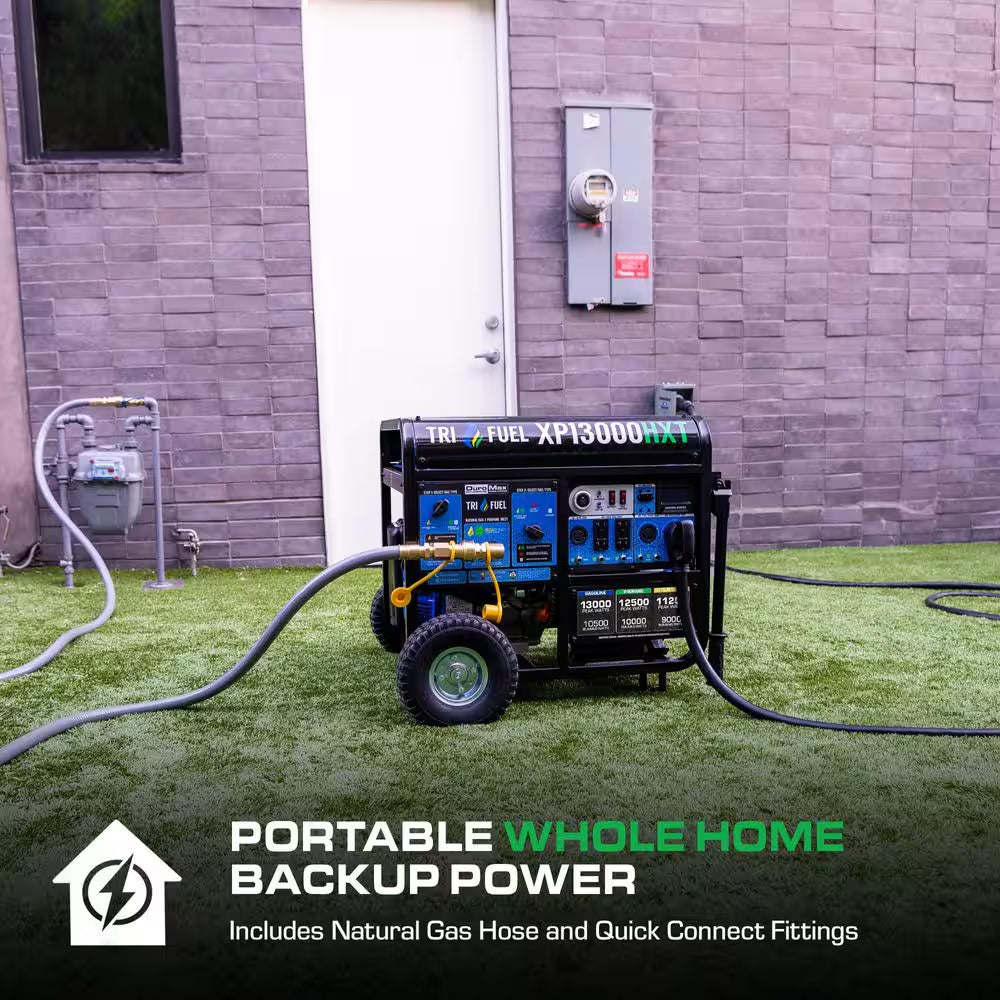13,000-Watt/10,500-Watt Tri-Fuel Remote Start Gasoline Propane Natural Gas Portable Generator with CO Alert