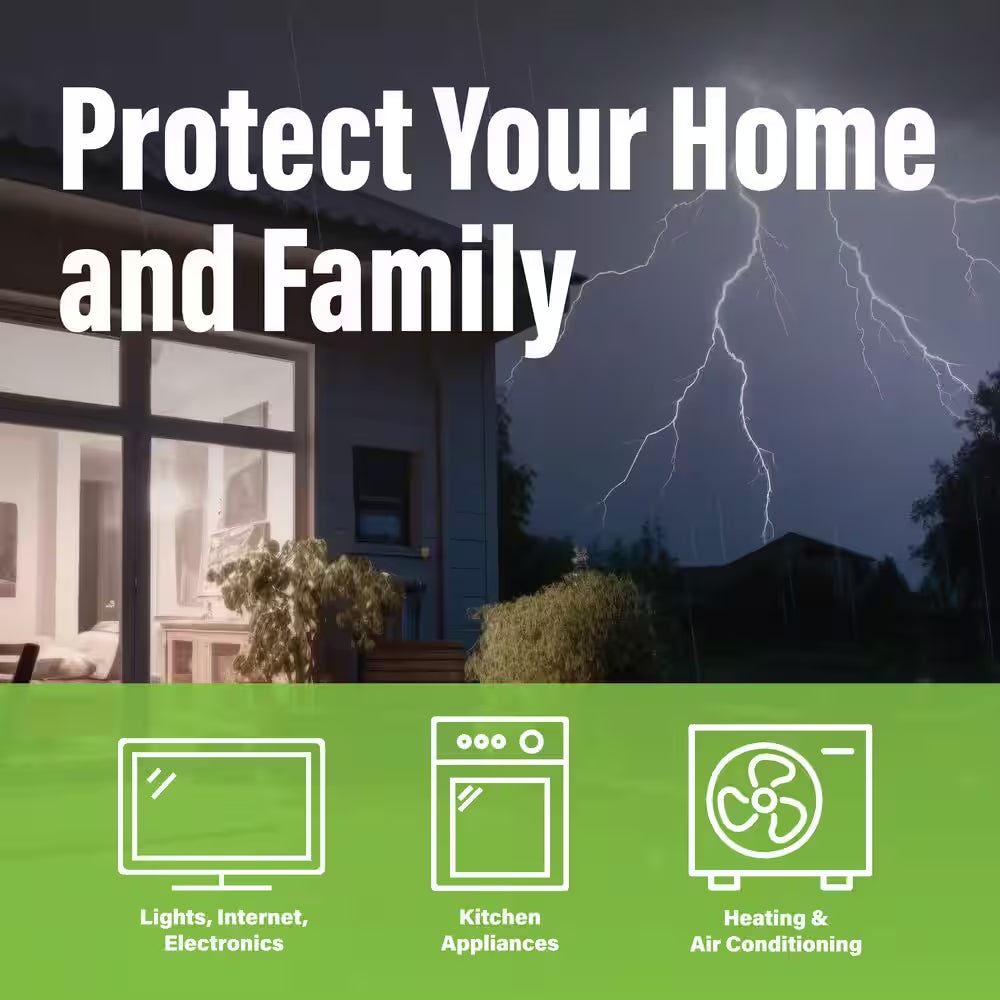 Powerprotect 26,000 Watt Air Cooled Home Standby Generator with 200A Automatic Transfer Switch