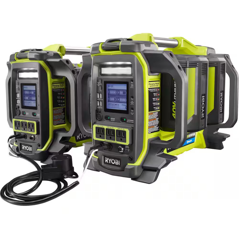 40V 1800-Watt Portable Battery Inverter Power Station and 4-Port Charger (Tool Only)