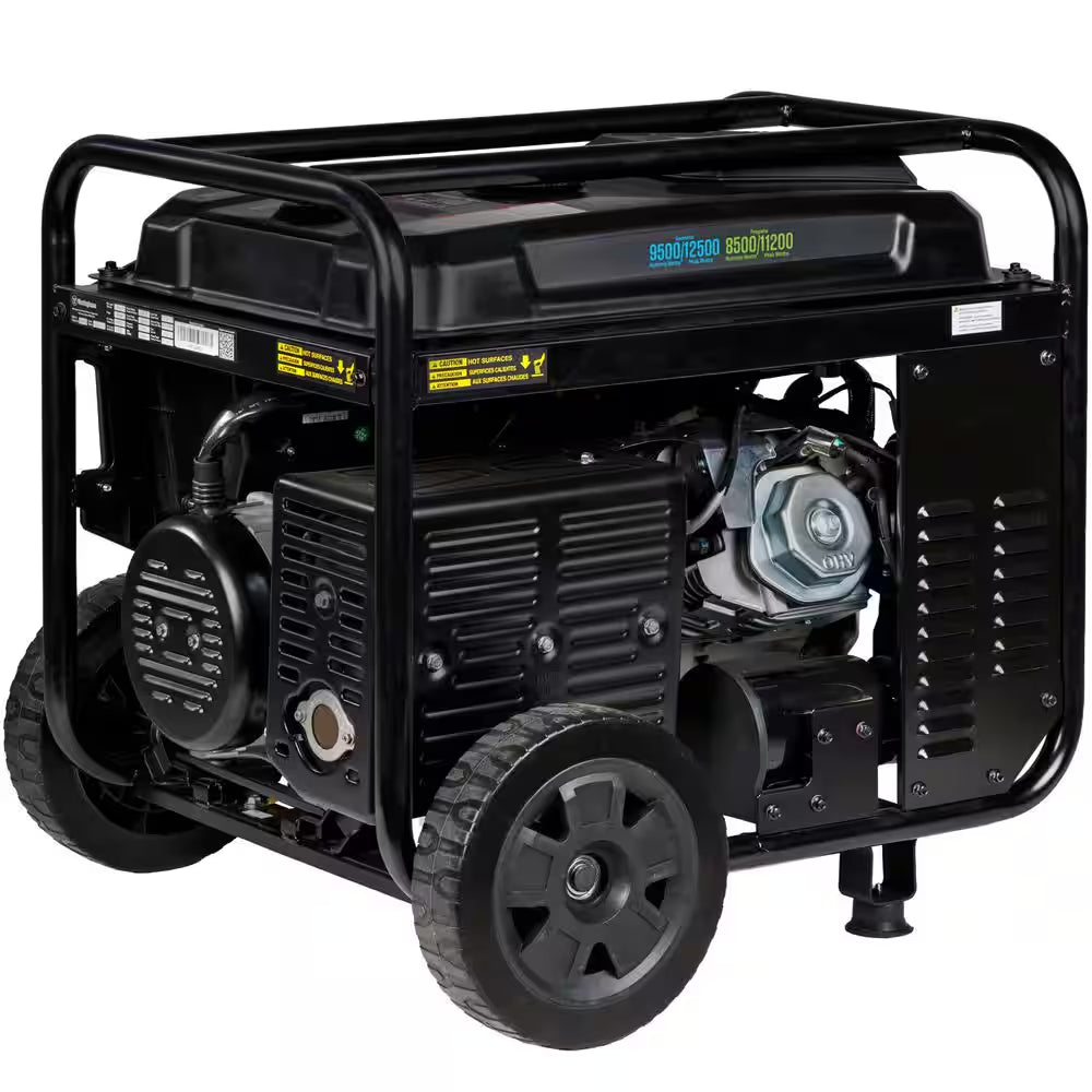 12,500/9,500-Watt Dual Fuel Gas and Propane Powered EFI Portable Generator with Remote Electric Start, 50 Amp Outlet