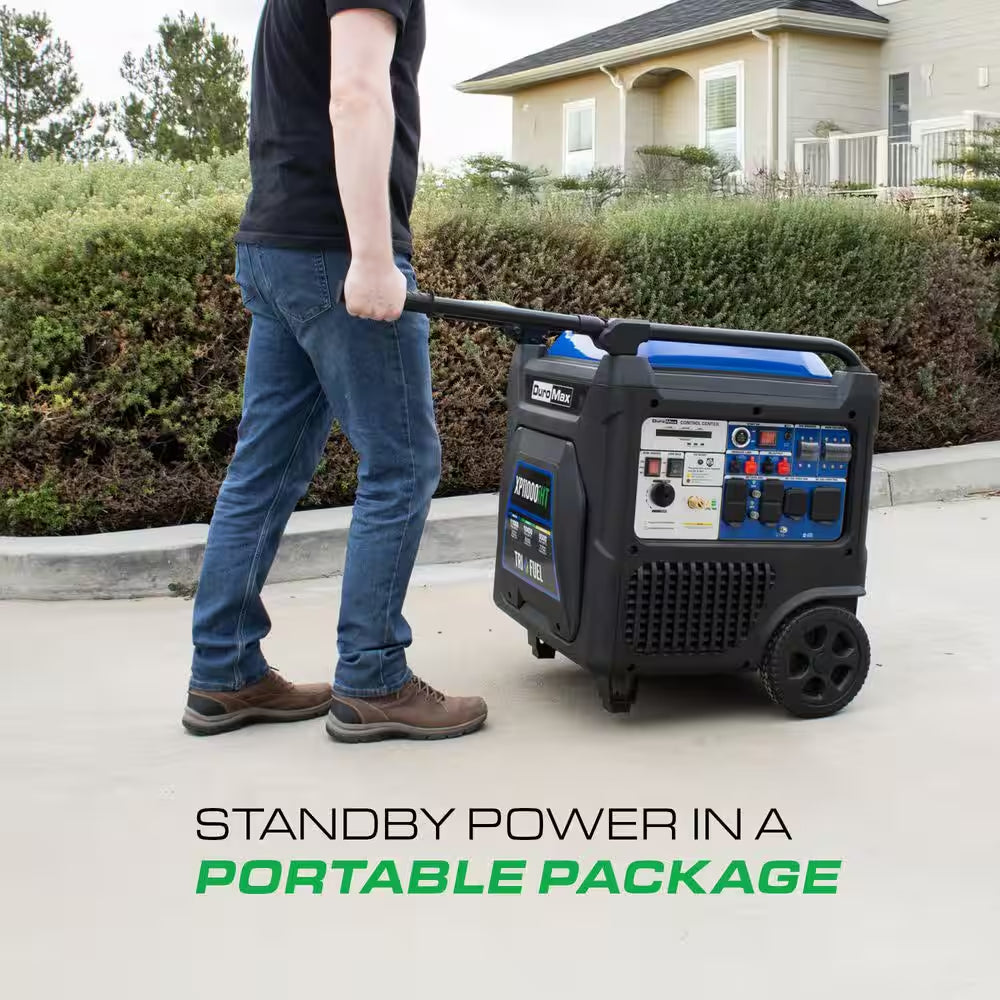 11,000 Watt Remote Start Portable Tri Fuel Home Backup Inverter Generator W/Co Alert