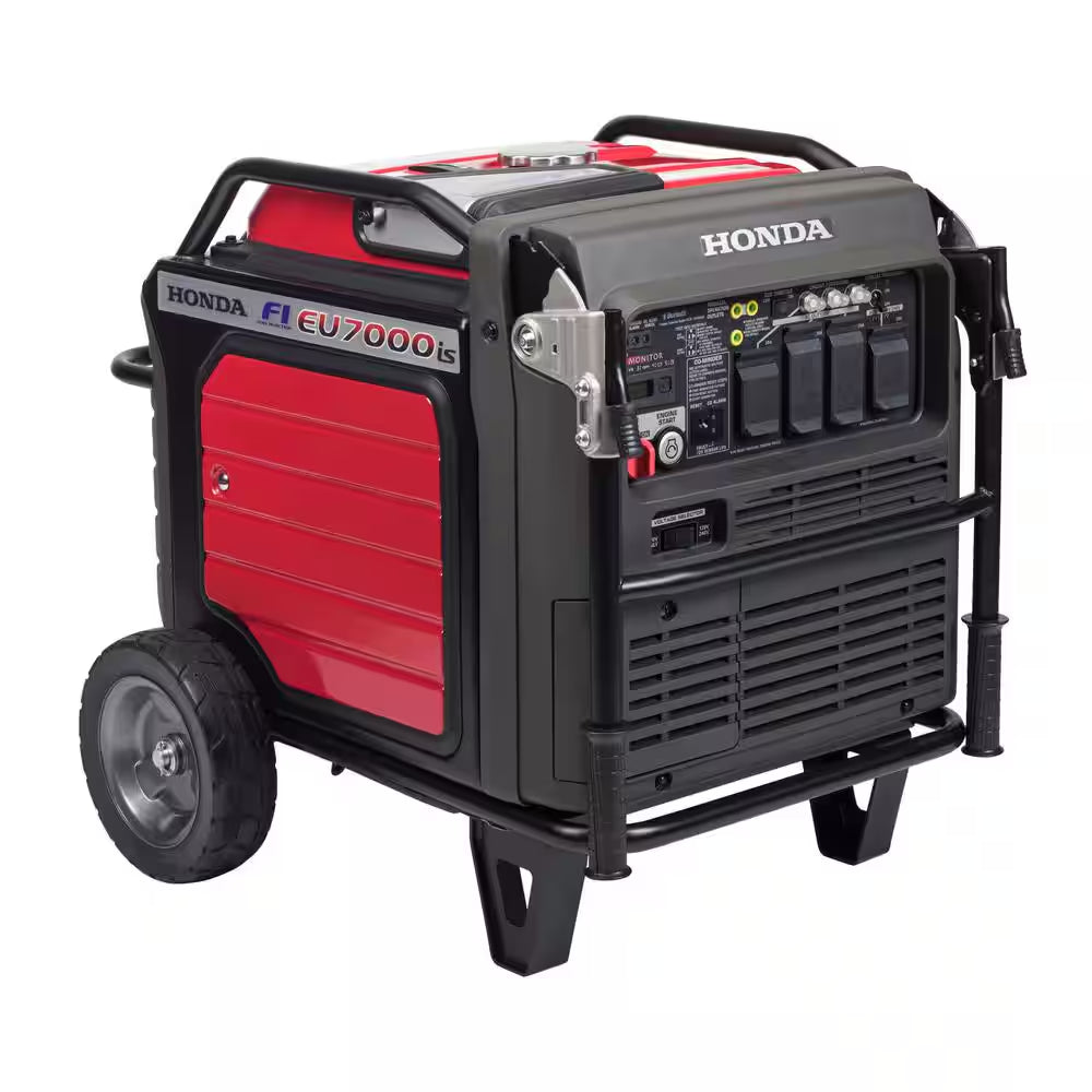 Ultra Quiet Eu7000Is 7000-Watt Electric Start Gasoline Powered Inverter Generator