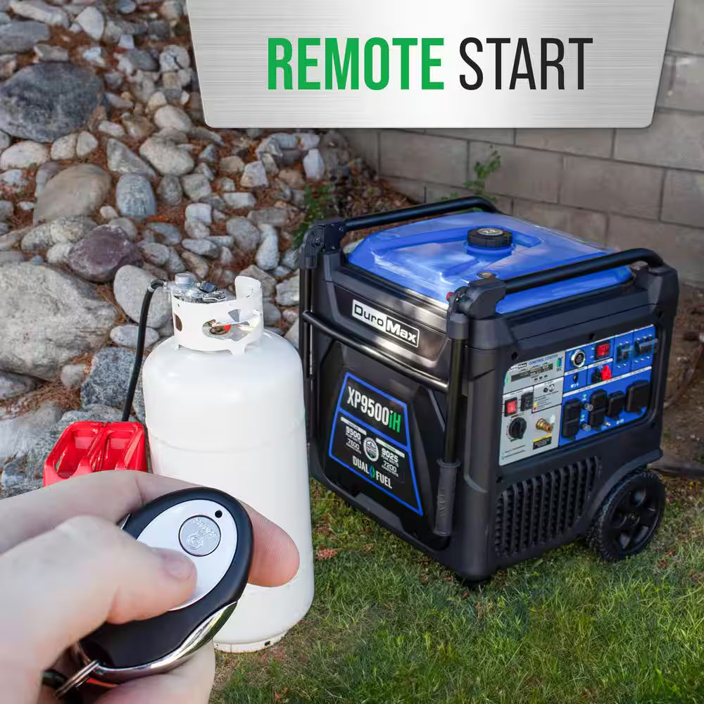 9,500-Watt Dual Fuel Portable Digital Inverter Generator