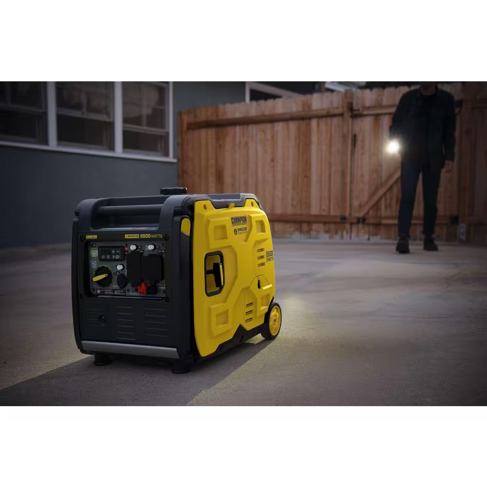 5500/4000-Watt Wireless Remote Start RV Ready Portable Gasoline Inverter Generator with Quiet Technology and CO Shield
