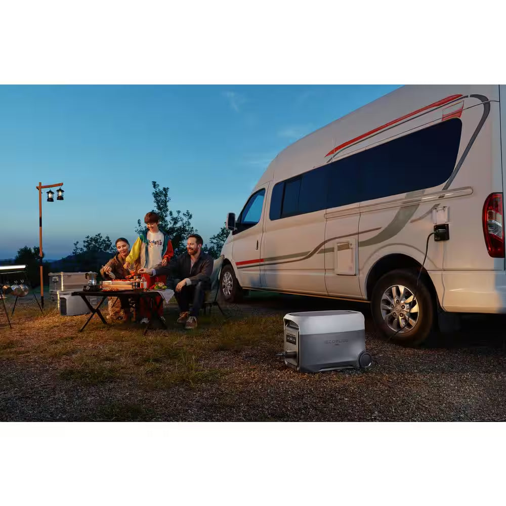 3600-Watt Delta 3 Ultra, 3072Wh LFP Power Station, Home Backup, Camping, Push-Button Start Battery Generator