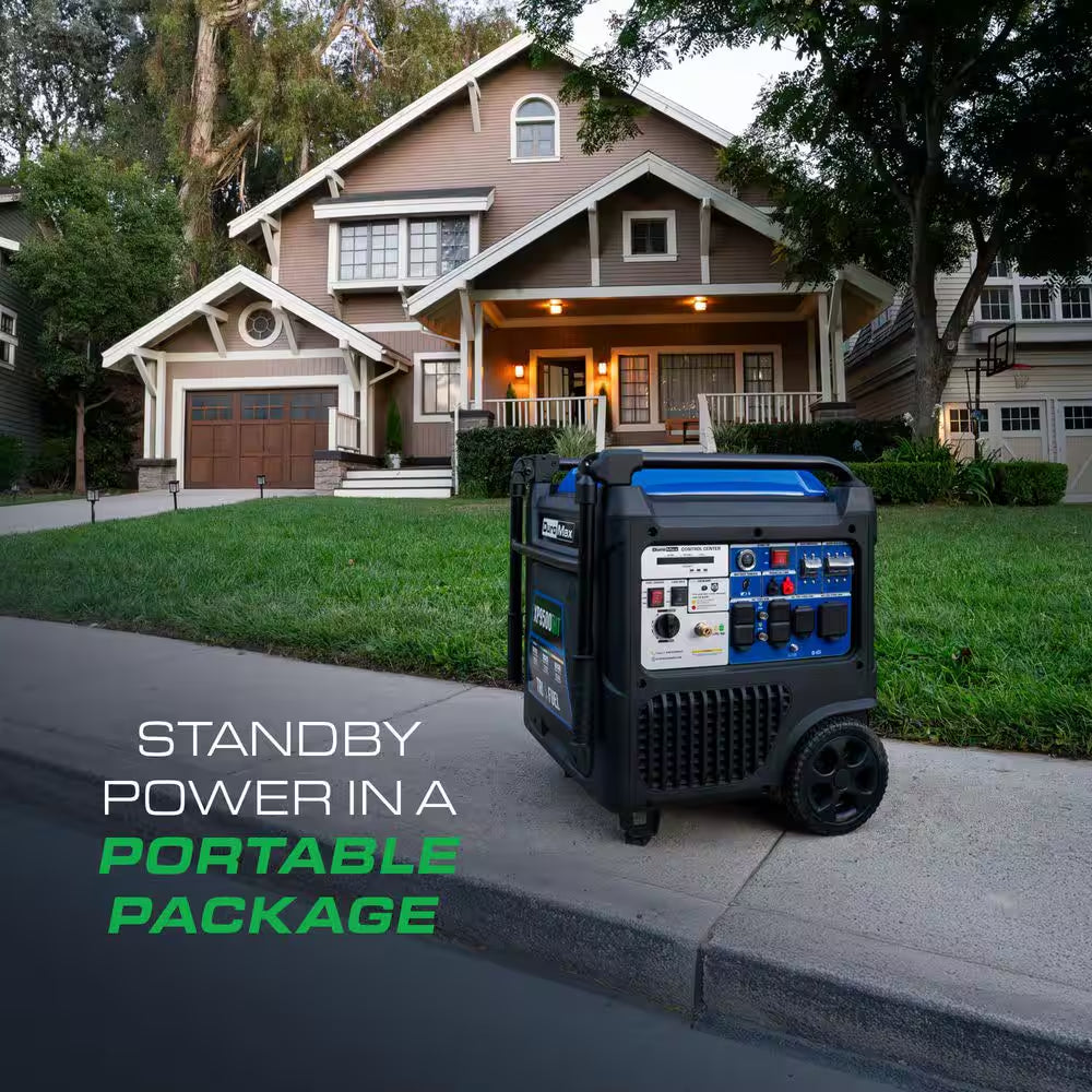 9,500 Watt Remote Start Quite Low THD Portable Tri-Fuel Inverter Generator