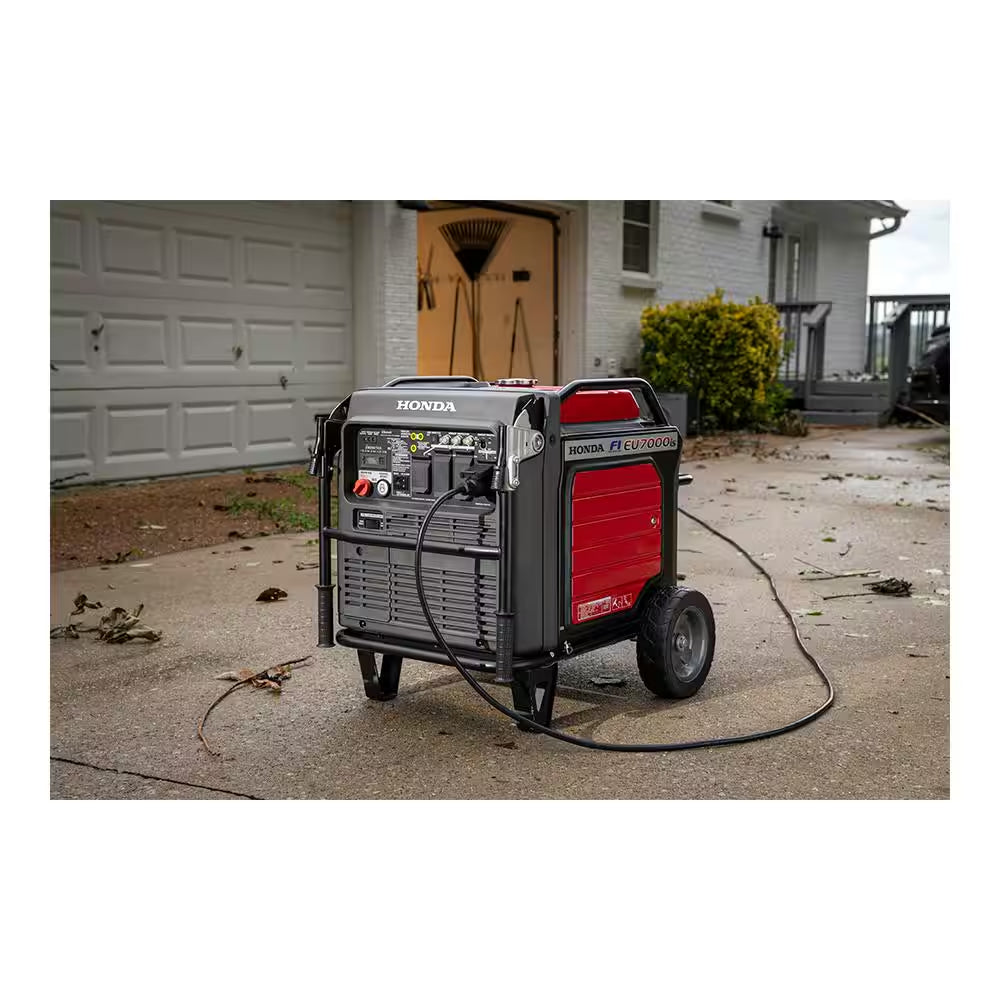 Inverter 7000-Watt Standby Gasoline Generator 120/240V Single Phase with Bluetooth and 10 Circuit Manual Transfer Switch