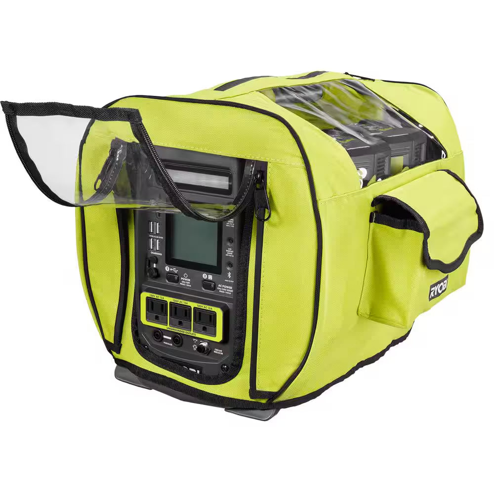 40V 1800-Watt Portable Battery Power Station Inverter Generator and 4-Port Charger with (4) 6.0 Ah Batteries