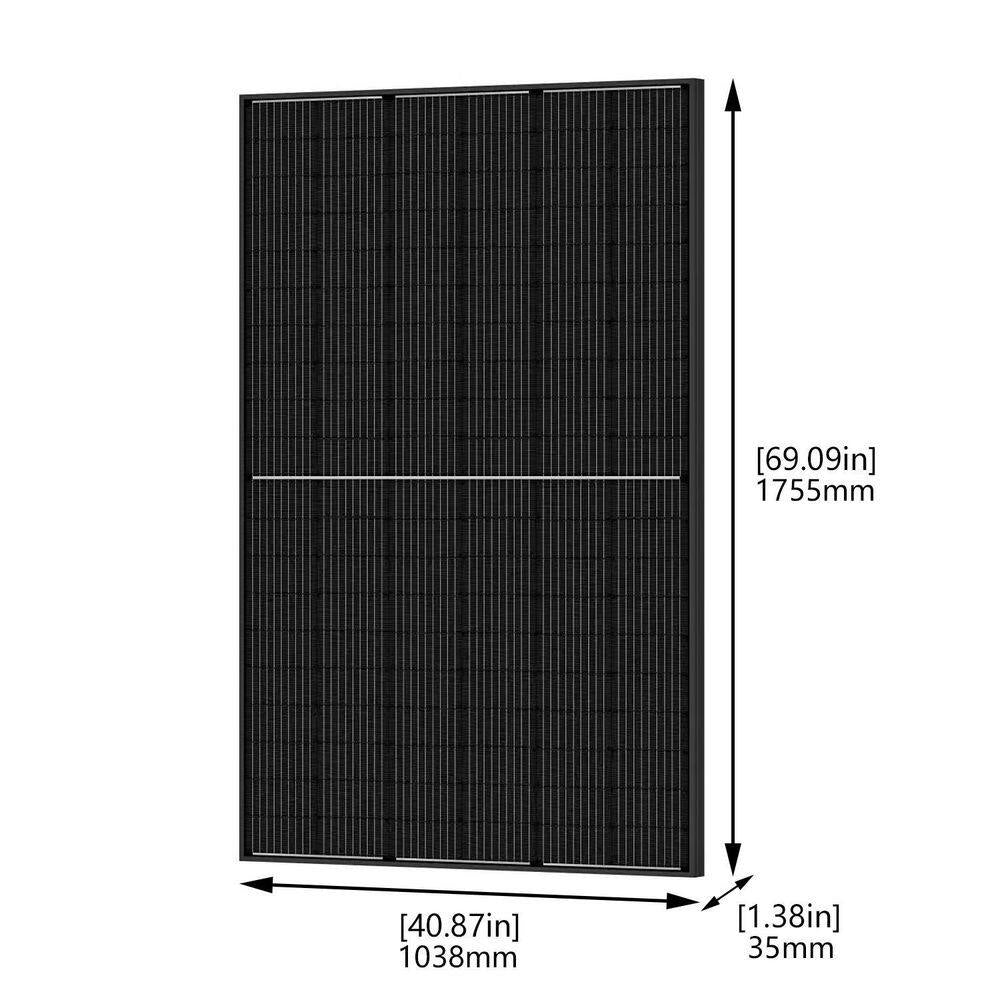 Powerhouse Gold plus 7,200-Watt Electric Switch Solar Generator with (4) 410W Panels and Wheels
