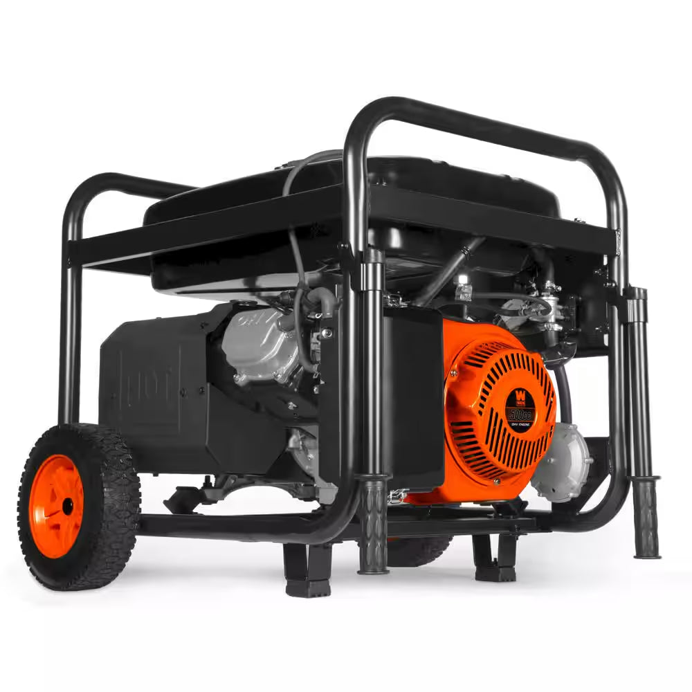 14500-Watt Electric Switch Gasoline Propane and Natural Gas Tri-Fuel Portable Generator, Wheel Kit and CO Watchdog