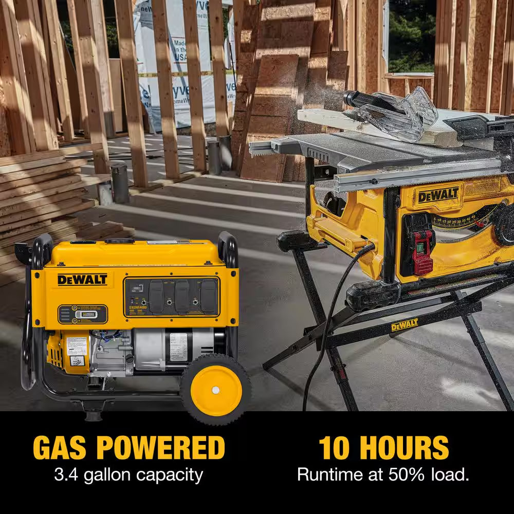 5000-Watt Peak / 4000W Running Watt Recoil Start Gasoline Portable Generator