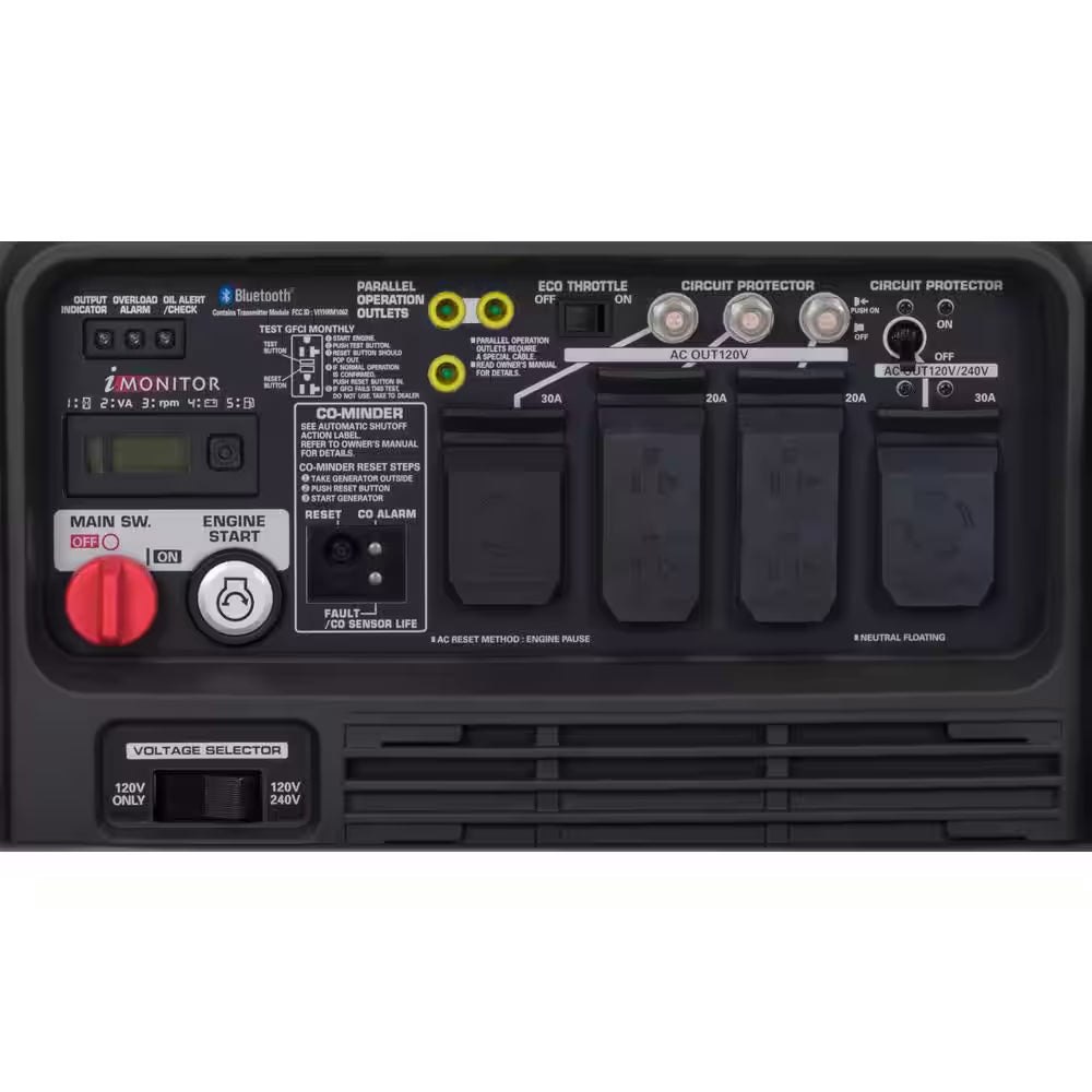 Ultra Quiet Eu7000Is 7000-Watt Electric Start Gasoline Powered Inverter Generator