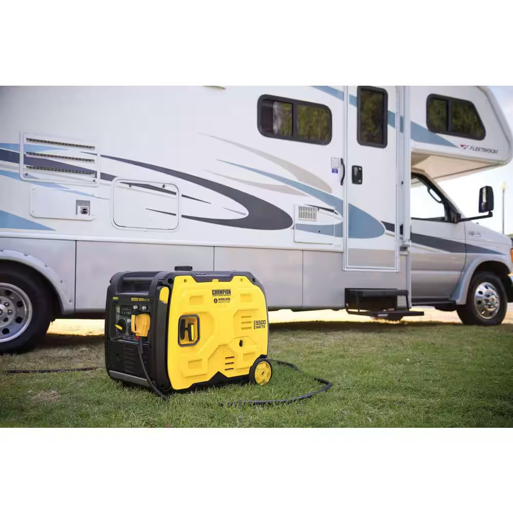 5500/4000-Watt Wireless Remote Start RV Ready Portable Gasoline Inverter Generator with Quiet Technology and CO Shield