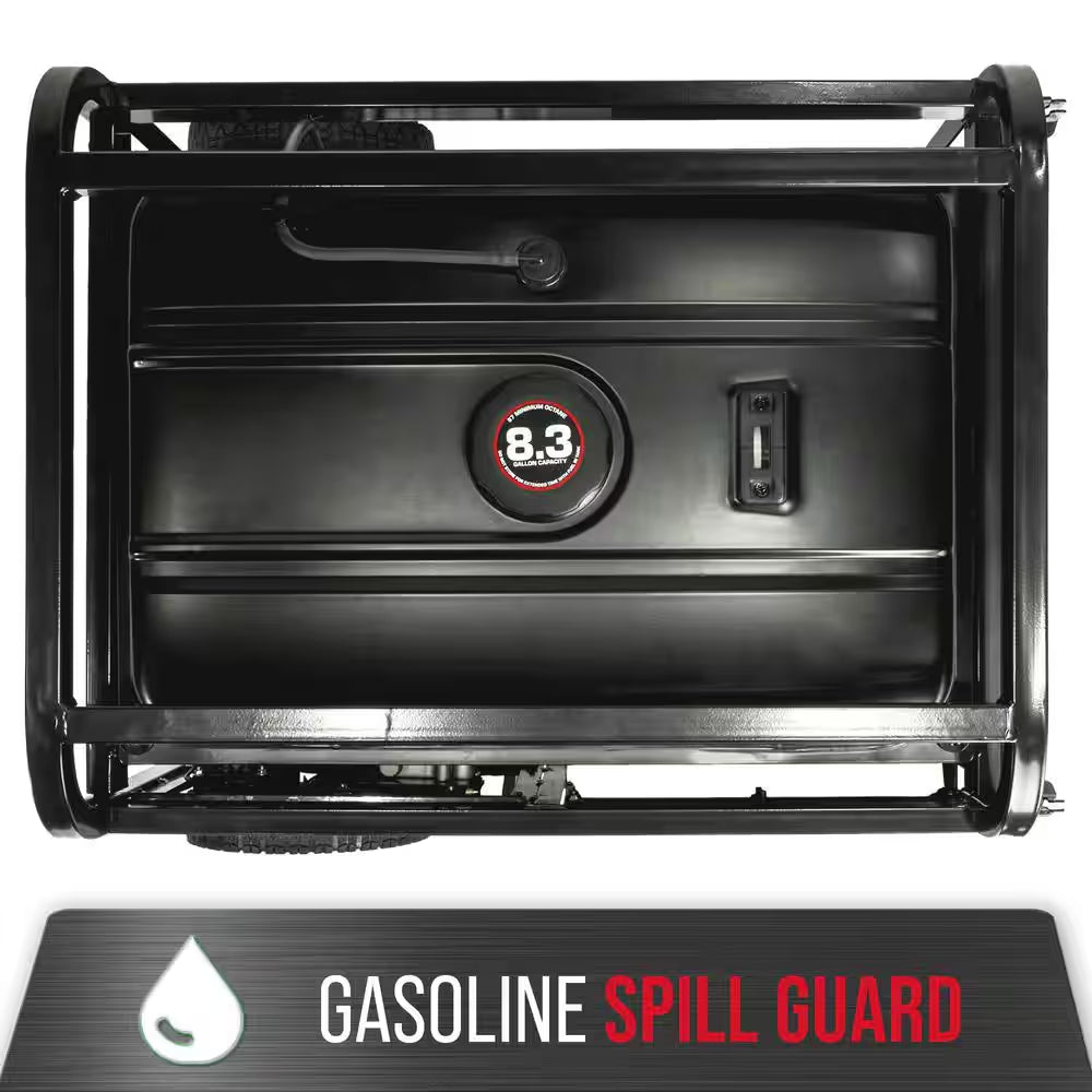 13000-Watt Push Button Start Dual Fuel Gas and Propane Powered Portable Generator with CO Shutdown Sensor 50Amp Outlet