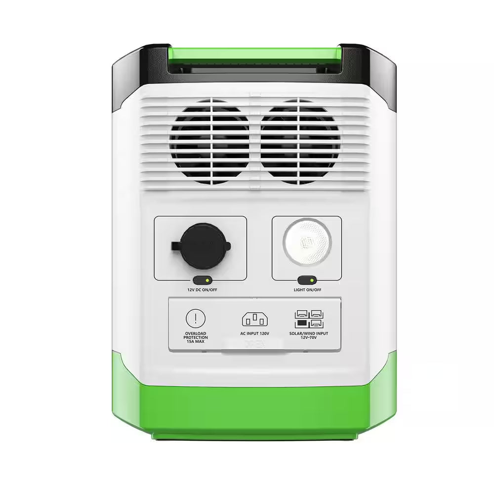 1800W Running/3600W Peak Push Button Start Lithium Solar Generator Gold WE