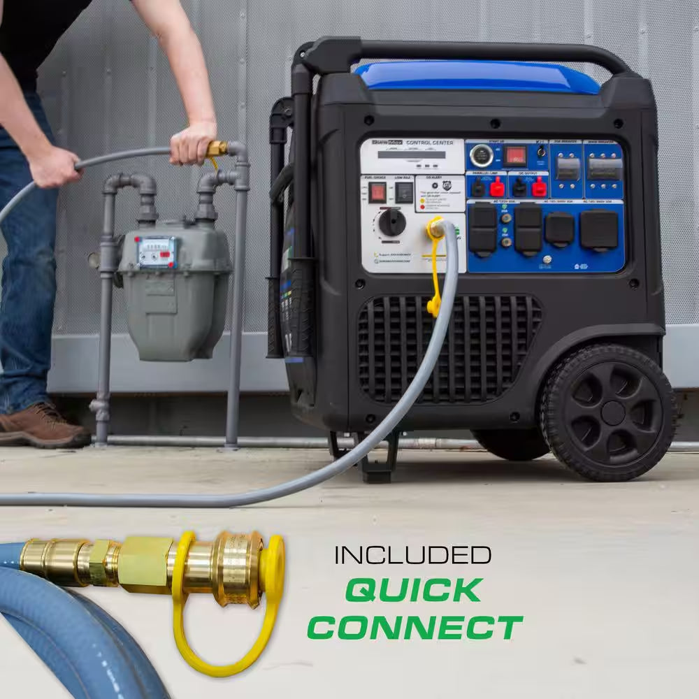 11,000 Watt Remote Start Portable Tri Fuel Home Backup Inverter Generator W/Co Alert