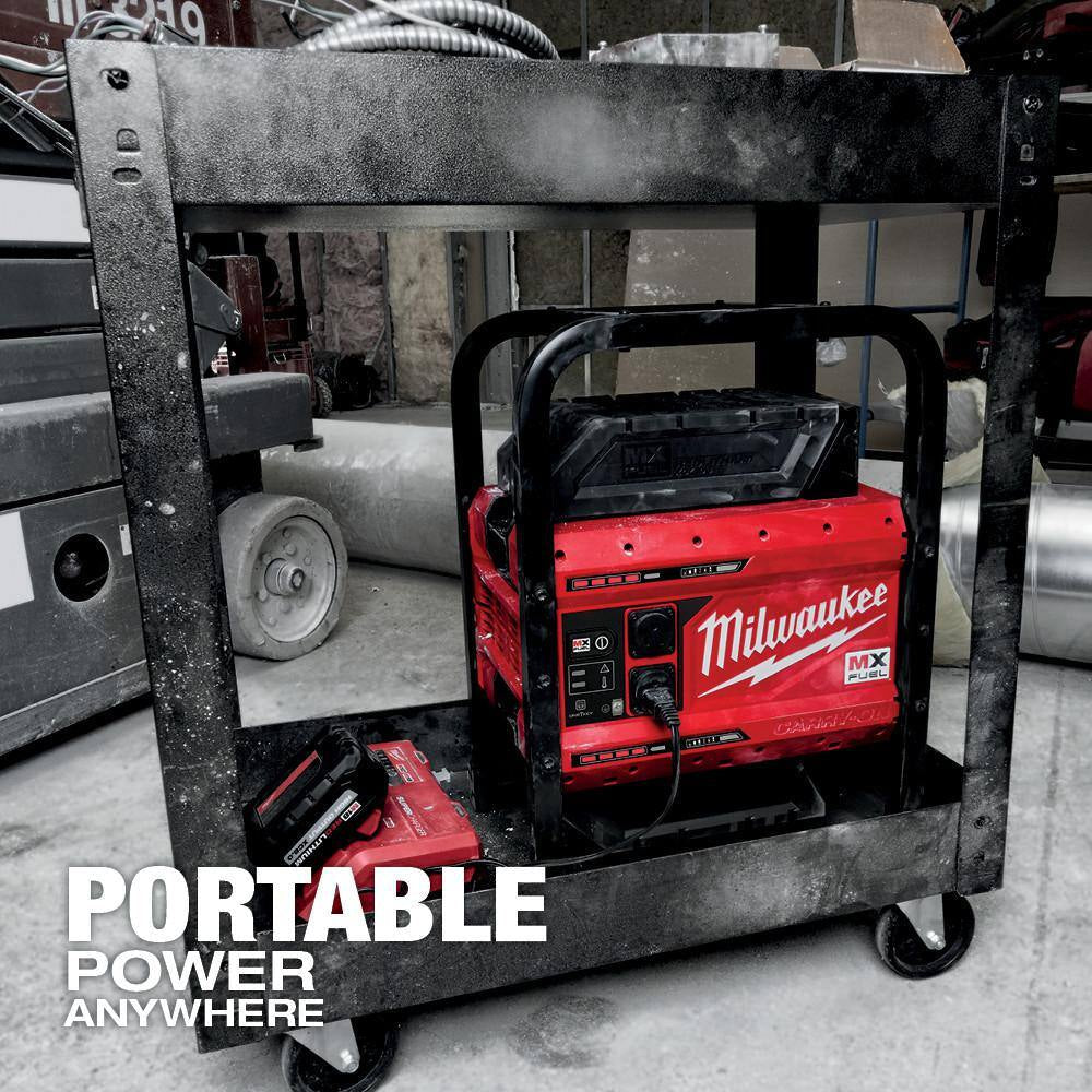 MX FUEL 3600-Watt/1800-Watt Push Start Portable Battery Powered Generator with 4 XC Batteries Combo Kit (2-Tool)