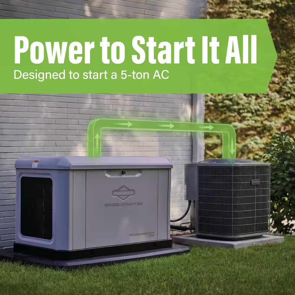 Powerprotect 22,000 Watt Air Cooled Home Standby Generator with 200A Automatic Transfer Switch