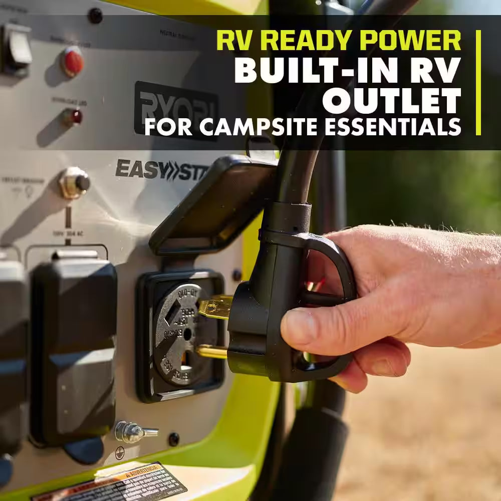 4000-Watt Recoil Start Gasoline Powered Inverter Generator with CO Shutdown