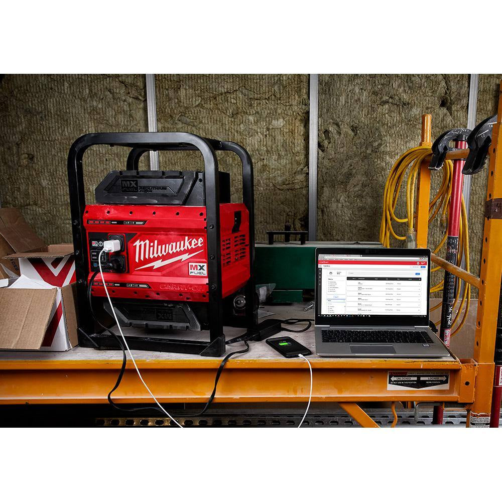 MX FUEL 3600-Watt/1800-Watt Push Start Battery Powered Generator & Rocket Stand Light with 3 XC Batteries and Charger