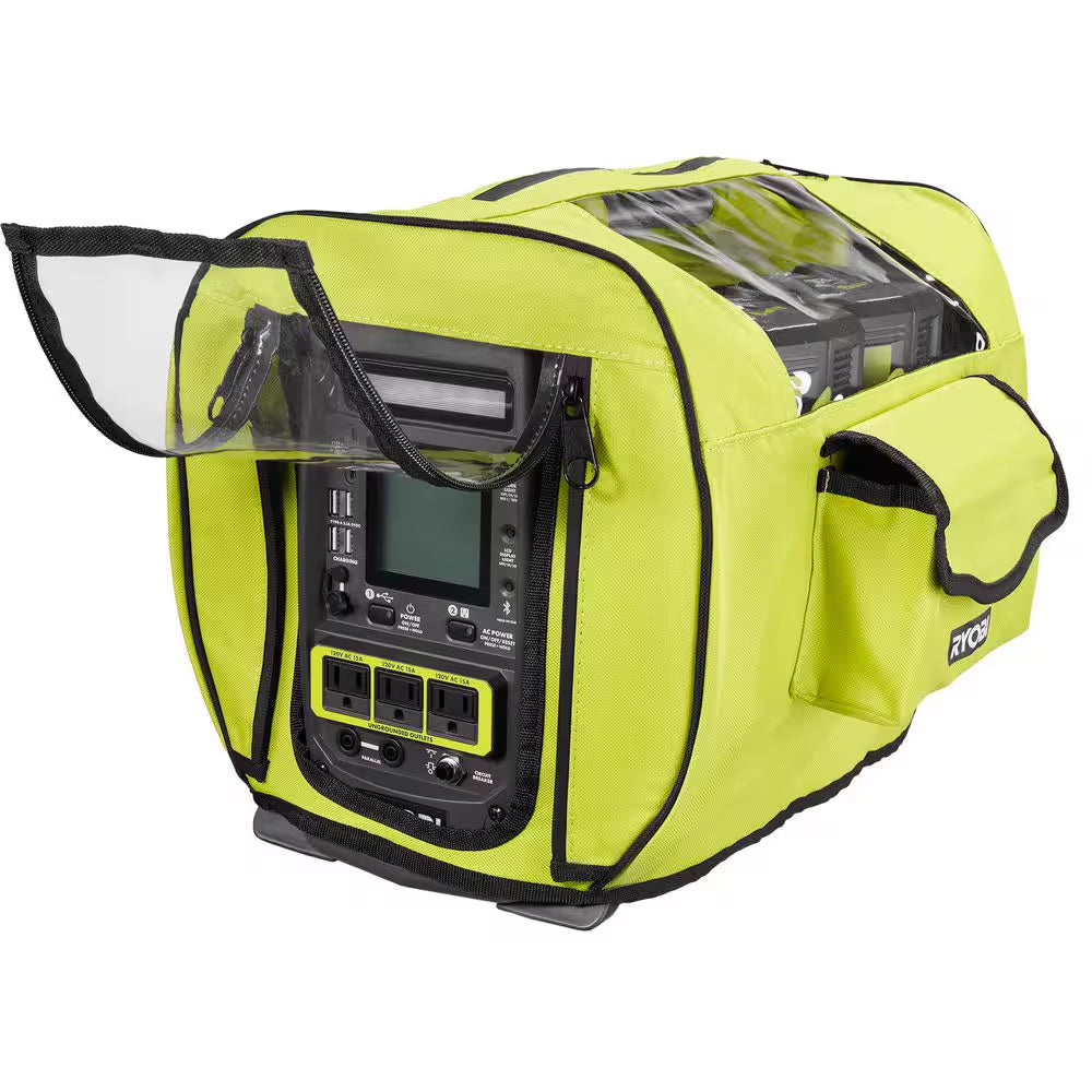 40V 1800-Watt Portable Battery Inverter Power Station, 4-Port Charger W/ 40V 300-Watt Inverter Power Source Tools Only
