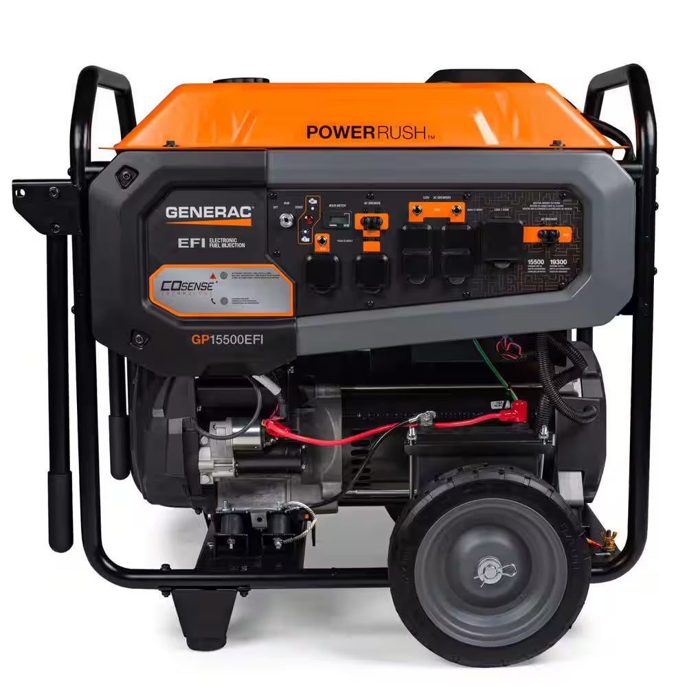 19300 / 15500-Watt Gas Portable Generator with Electric Start - GP15500E