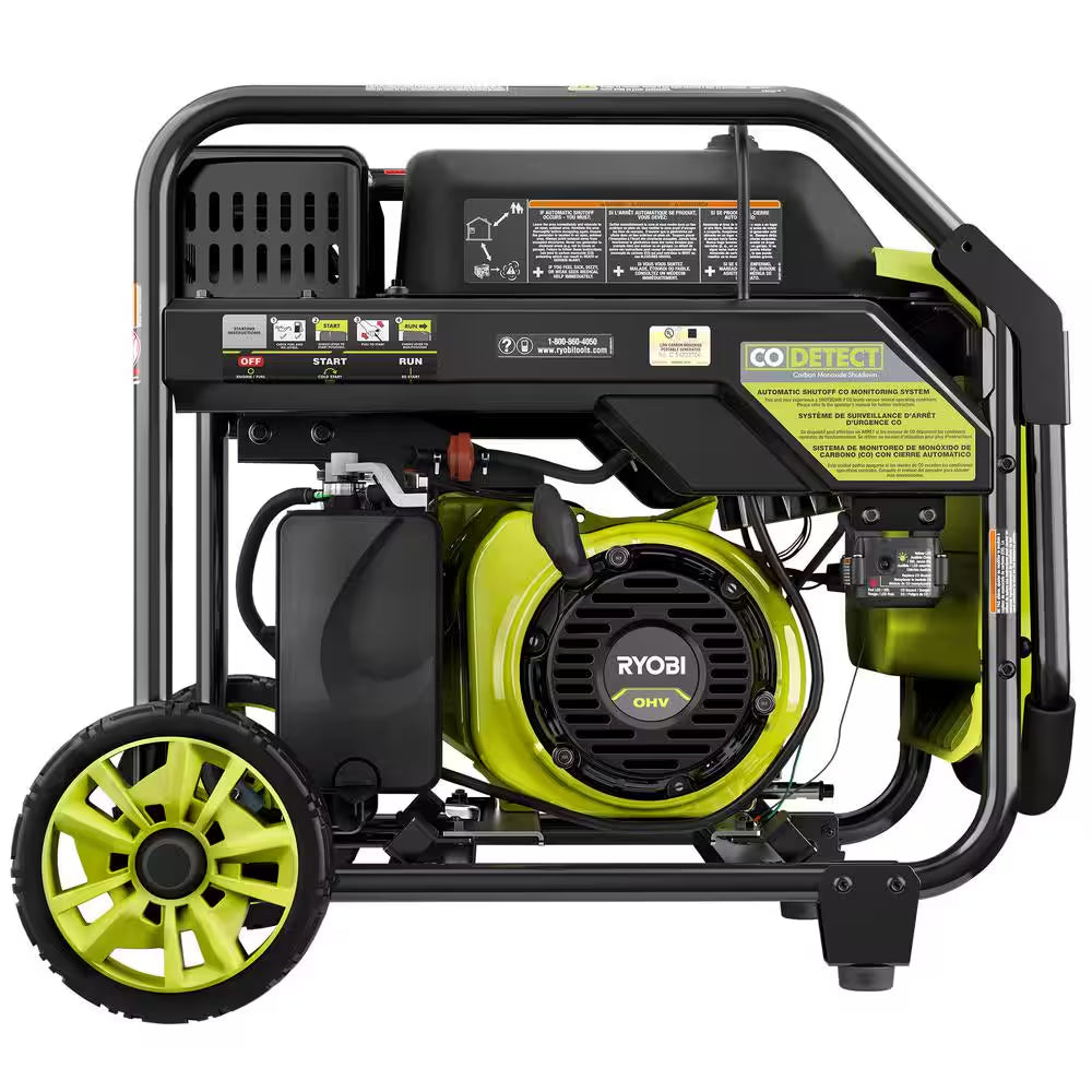 4000-Watt Recoil Start Gasoline Powered Digital Inverter Generator with CO Detect Shutdown Sensor