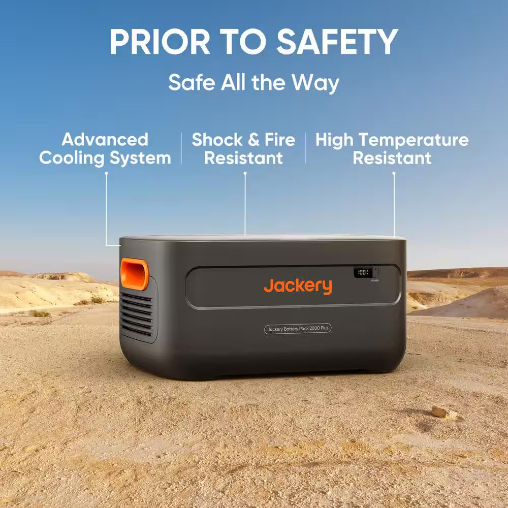 Explorer 2000 plus Solar Generator Extra Battery Pack 2042.8Wh Capacity, Extra Battery for Portable Power Station