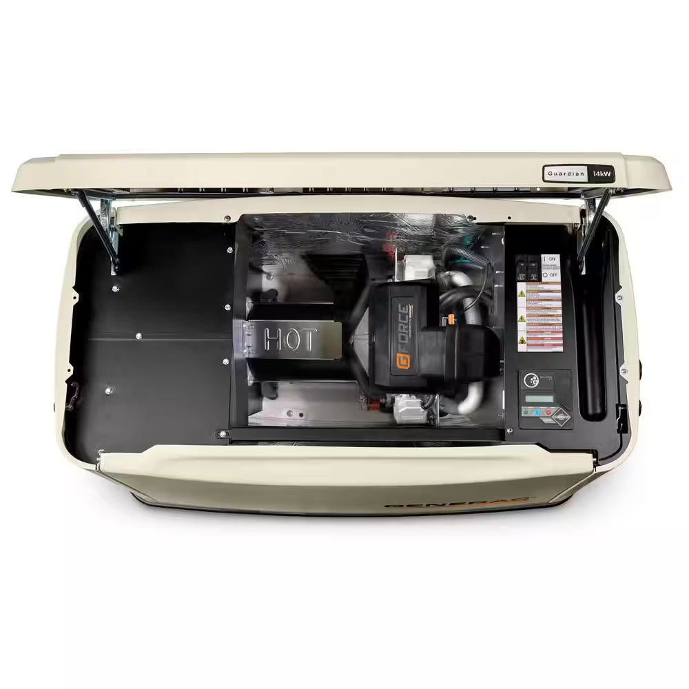 14,000 Watt - Dual Fuel Air- Cooled Whole House Home Standby Generator, Smart Home Monitoring & 200-AMP Transfer Switch