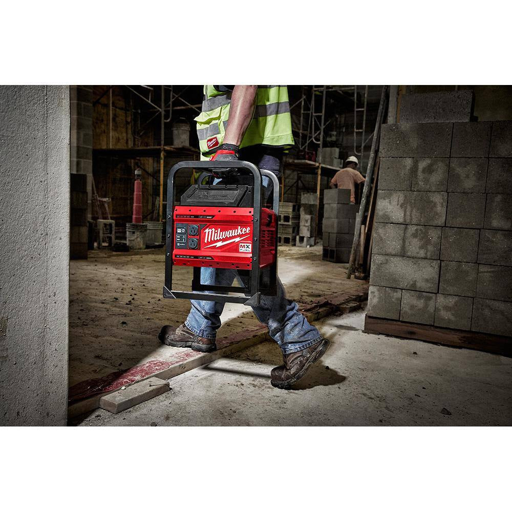 MX FUEL 3600-Watt/1800-Watt Push Start Portable Battery Powered Generator with 4 XC Batteries Combo Kit (2-Tool)