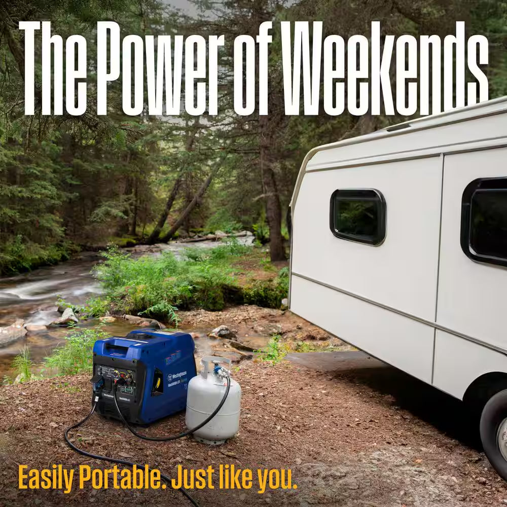 5,000-Watt Dual Fuel Gas and Propane Powered Portable Inverter EFI Generator with Remote Electric Start, LED Data Center