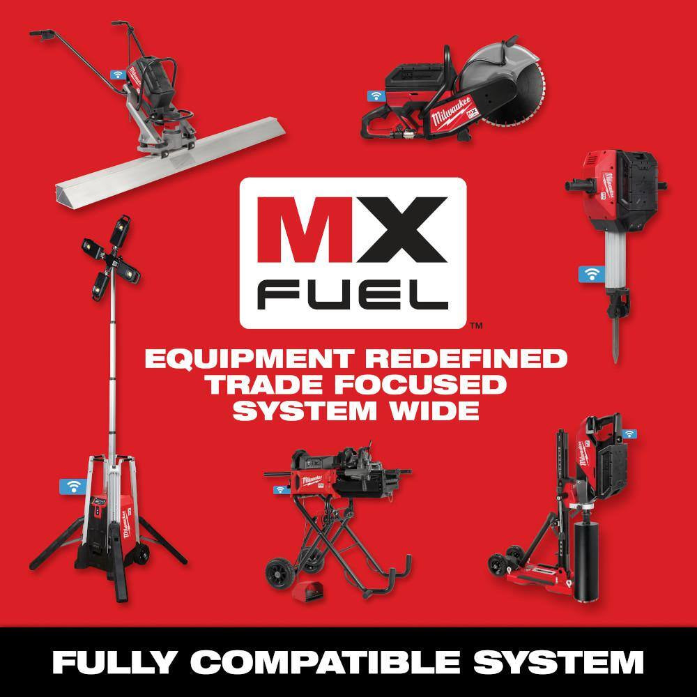 MX FUEL 3600-Watt/1800-Watt Lithium-Ion Push Start Portable Power Station Battery Generator & 16 In. Chainsaw Kit