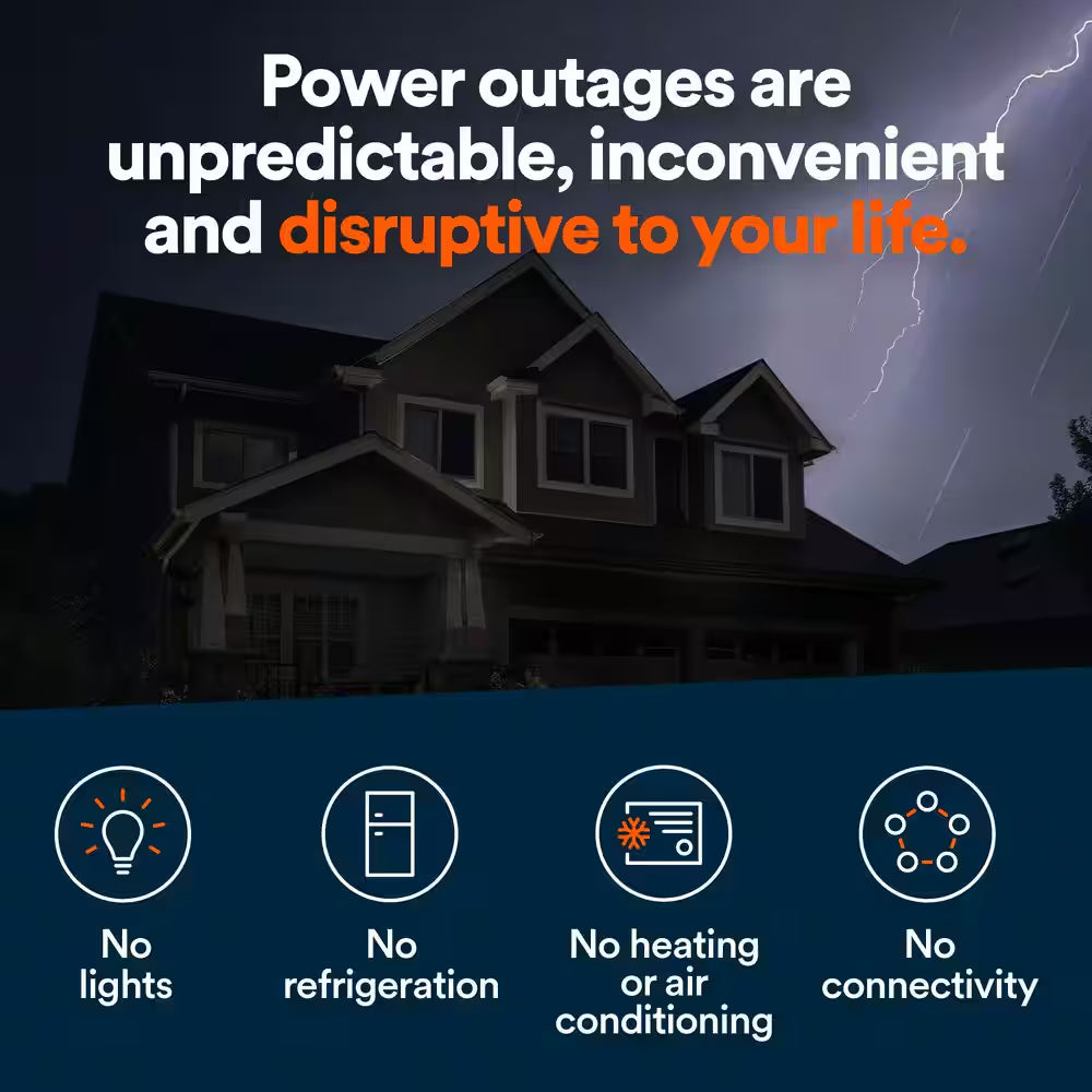 26,000 Watt Air-Cooled Whole House Home Standby Generator