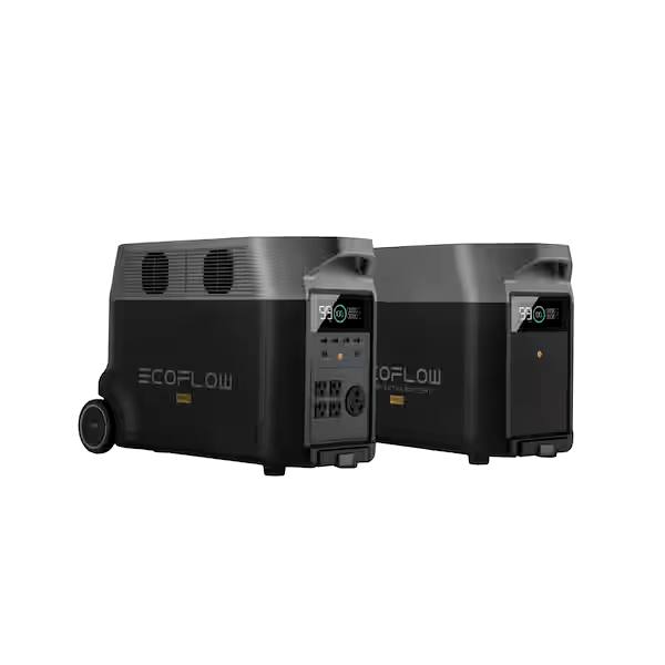 3600W Output/7200W Peak Push-Button Start Battery Generator DELTA Pro with DELTA Pro Extra Battery for Home, Camping&Rvs